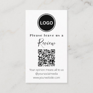 Modern Verlass uns eine Überprüfung QR-Code Visitenkarte