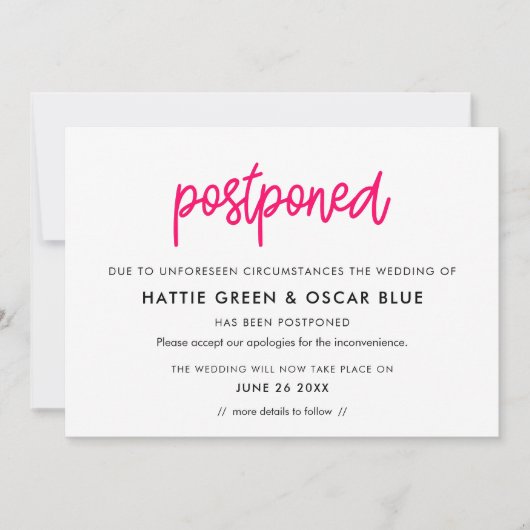 Modern verschoben Neuankündigungskarte Einladung (Vorderseite)