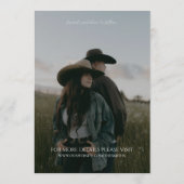 Modern Vertical Double-sided Photo Save The Date Einladung (Rückseite)