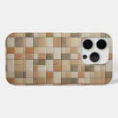 Modern Vertical Mosaic Phone Case - Earthy Multi (Rückseite (Horizontal))