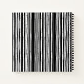 Modern Vertical Stripes Pattern Notizblock (Rückseite)