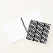 Modern Vertical Stripes Pattern Notizblock (Innenseite)