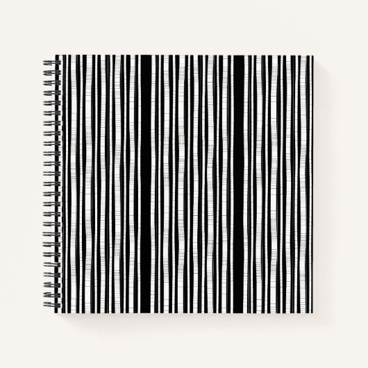 Modern Vertical Stripes Pattern Notizblock (Vorderseite)