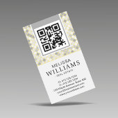 Modern Vertical Yellow & Gray Geometric Visitenkarte