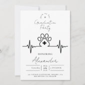 Modern Vet Med Graduation Party Einladung (Vorderseite)