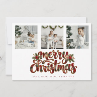 Modern Vibrant Christmas Card Einladung