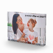 Modern vibrant color mother photo art fotoblock (Rechts)