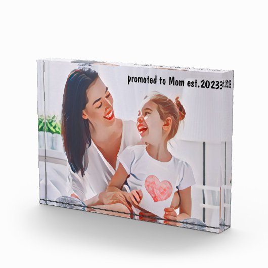 Modern vibrant color mother photo art fotoblock (Rechts)