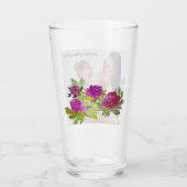 Modern vibrant color mother photo art glas (Rückseite)