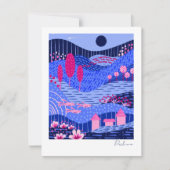 Modern Vibrant Dreamscape Notecard (Vorderseite)