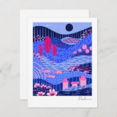 Modern Vibrant Dreamscape Notecard (Vorne/Hinten)
