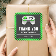 Modern Video Game Birthday Party Gefallen Sticker