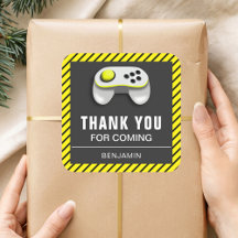 Modern Video Game Birthday Party Gefallen Sticker