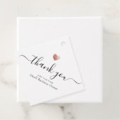 Modern Vielen Dank an Script Rose Gold Kleine Unte Geschenkanhänger (Beispiel)