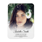 Modern Vielen Dank, Beerdigung Foto Beileid Trauer Magnet (Vertikal)