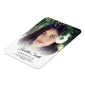 Modern Vielen Dank, Beerdigung Foto Beileid Trauer Magnet (Linke Seite)