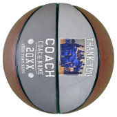 Modern Vielen Dank Coach Sign Team Foto Basketball (Vertikal)