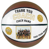 Modern Vielen Dank Coach Team Foto Basketball (Vorderseite)