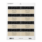 Modern Vielen Dank, dass Sie das Adressenlabel zur (Vorne)