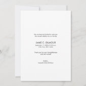 Modern Vielen Dank, dass Sie das vertikale Foto Ba Dankeskarte (Rückseite)