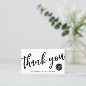 Modern Vielen Dank, dass Sie sich für das kleine B Visitenkarte (Stehend Vorderseite)