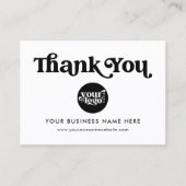 Modern vielen Dank für den Einkauf von Small Brand Visitenkarte (Vorderseite)