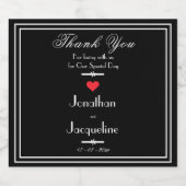 Modern Vielen Dank für Ihr Interesse an Script Nam Schaumweinetikett (Einzelnes Label)