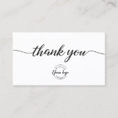 Modern Vielen Dank für Ihre Bestellung Logo Custom Visitenkarte (Vorderseite)