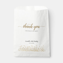 Modern Vielen Dank für Ihren Besuch Gold Confetti Geschenktütchen