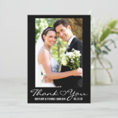 Modern Vielen Dank Herzenslust Foto Card W Dankeskarte (Stehend Vorderseite)