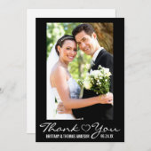 Modern Vielen Dank Herzenslust Foto Card W Dankeskarte (Vorne/Hinten)