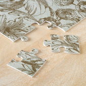 MODERN VINTAG FRANZÖSISCH PEACOCK GARDEN PUZZLE (Seite)