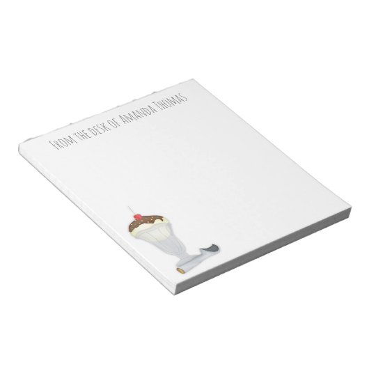 Modern Vintag Ice Creme Notizblock (angewinkelt)