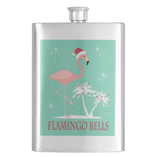 MODERN VINTAG RETRO CHRISTMAS FLAMINGO FLACHMANN (Vorderseite)
