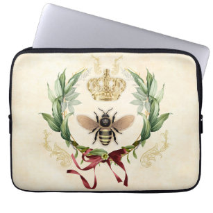 Modern Vintage Botanical Queen Bee Laptopschutzhülle