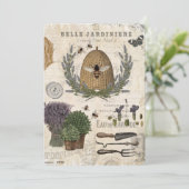 Modern Vintage French Farmhouse Einladung (Stehend Vorderseite)