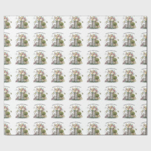 Modern Vintage french farmhouse flower garden Geschenkpapier