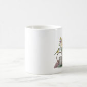 Modern Vintage french farmhouse flower garden Kaffeetasse (Mittel)