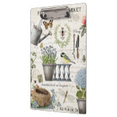 Modern Vintage french farmhouse flower garden Klemmbrett (Links)