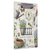 Modern Vintage french farmhouse flower garden Klemmbrett (Rechts)