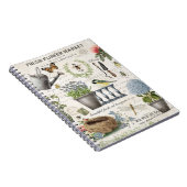 Modern Vintage french farmhouse flower garden Notizblock (Rechte Seite)