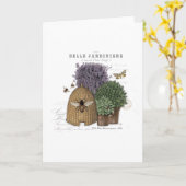 Modern Vintage French Farmhouse Karte (Gelbe Blume)