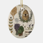 Modern Vintage French Farmhouse Keramik Ornament (Rechts)