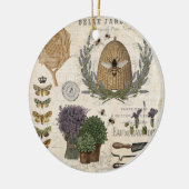 Modern Vintage French Farmhouse Keramik Ornament (Links)