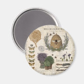 Modern Vintage French Farmhouse Magnet (Vorderseite/Rückseite)