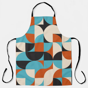 Modern Vintage: Geometrische Retro-Formen. Schürze