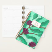 Modern Vintage Green Foliage Illustration Planer (Anzeige)