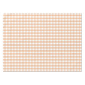 Modern Vintage Peach Gingham Pattern Spring Summer Tischdecke (Vorderseite (Horizontal))