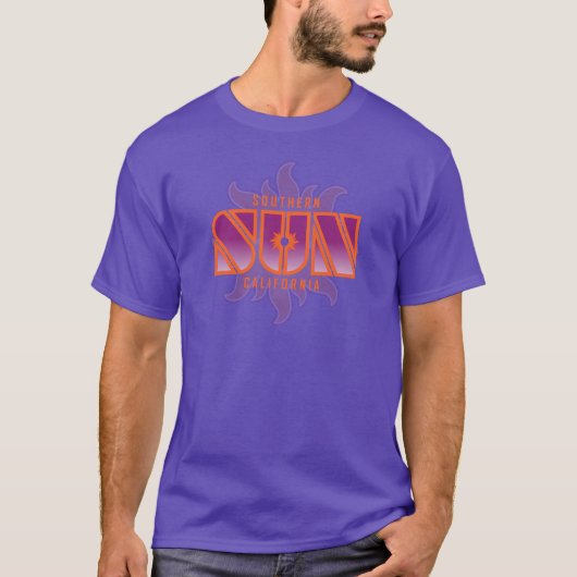 Modern Vintage Purple So-Cal Sun T-Shirt (Vorderseite)