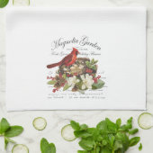 Modern Vintage Weihnachten Kardinal Geschirrtuch (Gefaltet)